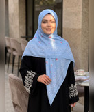 روسری سوپرنخ طرحدار قواره ۱۴۰