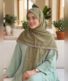 روسری کرپنخ گلریز حاشیهدار قواره ۱۴۰
