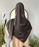 روسری سوپرنخ طرح برگ قواره ۱۴۰