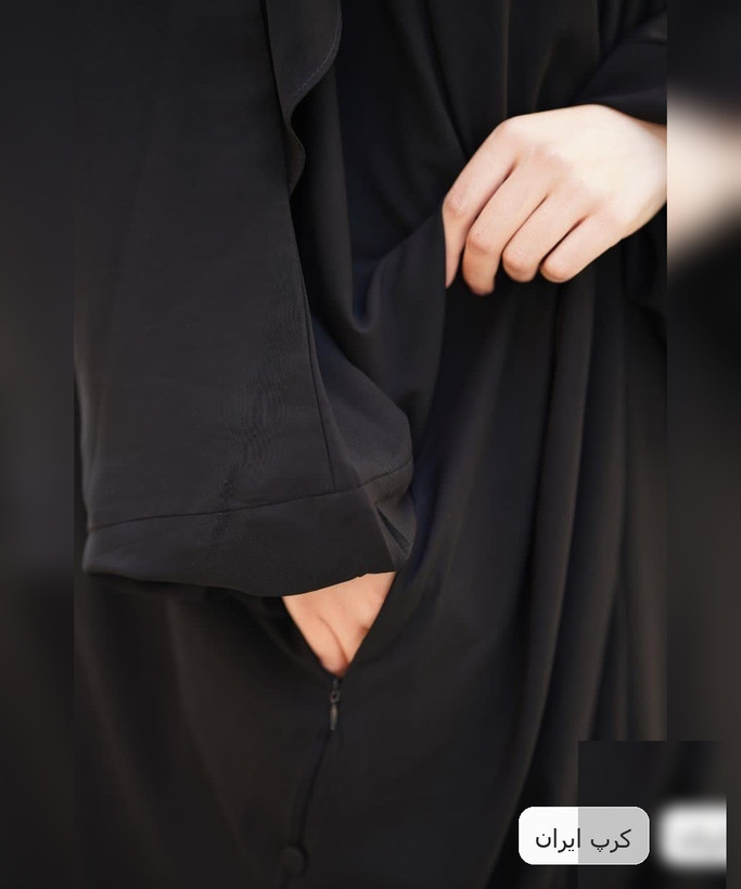 چادر عربی آرامش با عبا و خمار جنس کرپ ایران