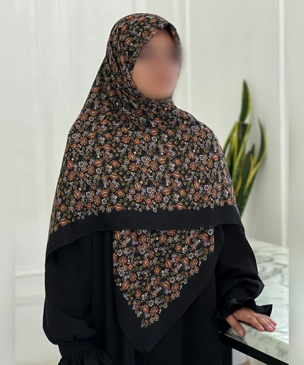 روسری کرپنخ گلدار قواره ۱۴۰