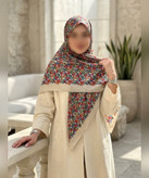 روسری کرپنخ گلدار قواره ۱۴۰