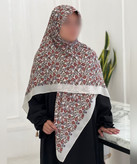 روسری کرپنخ گلدار قواره ۱۴۰