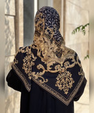 روسری حریر ابریشم طرح کلاسیک قواره ۱۲۰