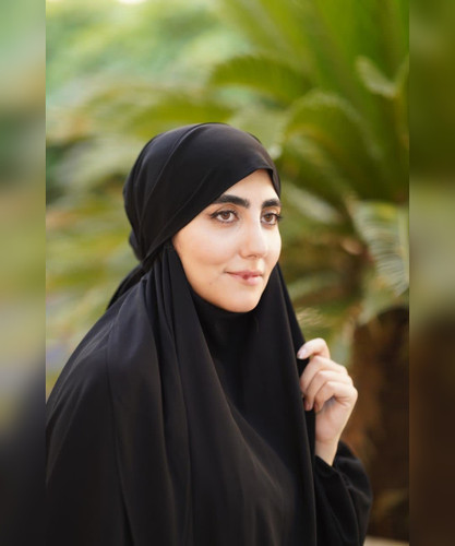 چادر عربی آرامش با عبا و خمار جنس ندا سوئیسی