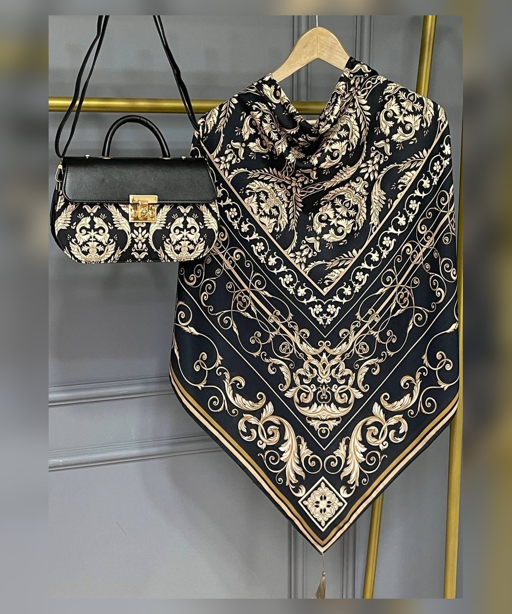 ست کیف و روسری طرح الیزابت – کیف مجلسی