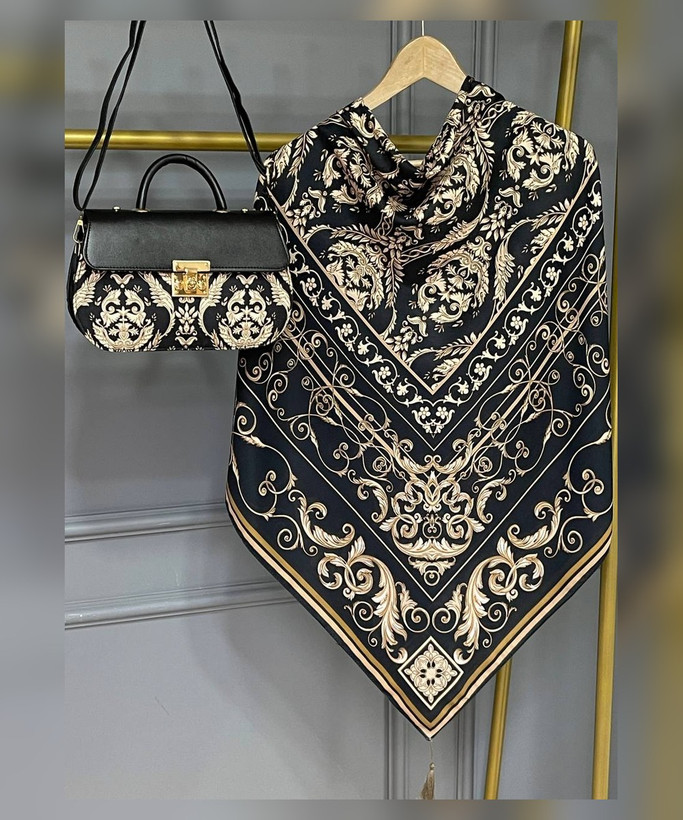 ست کیف و روسری طرح الیزابت – کیف مجلسی