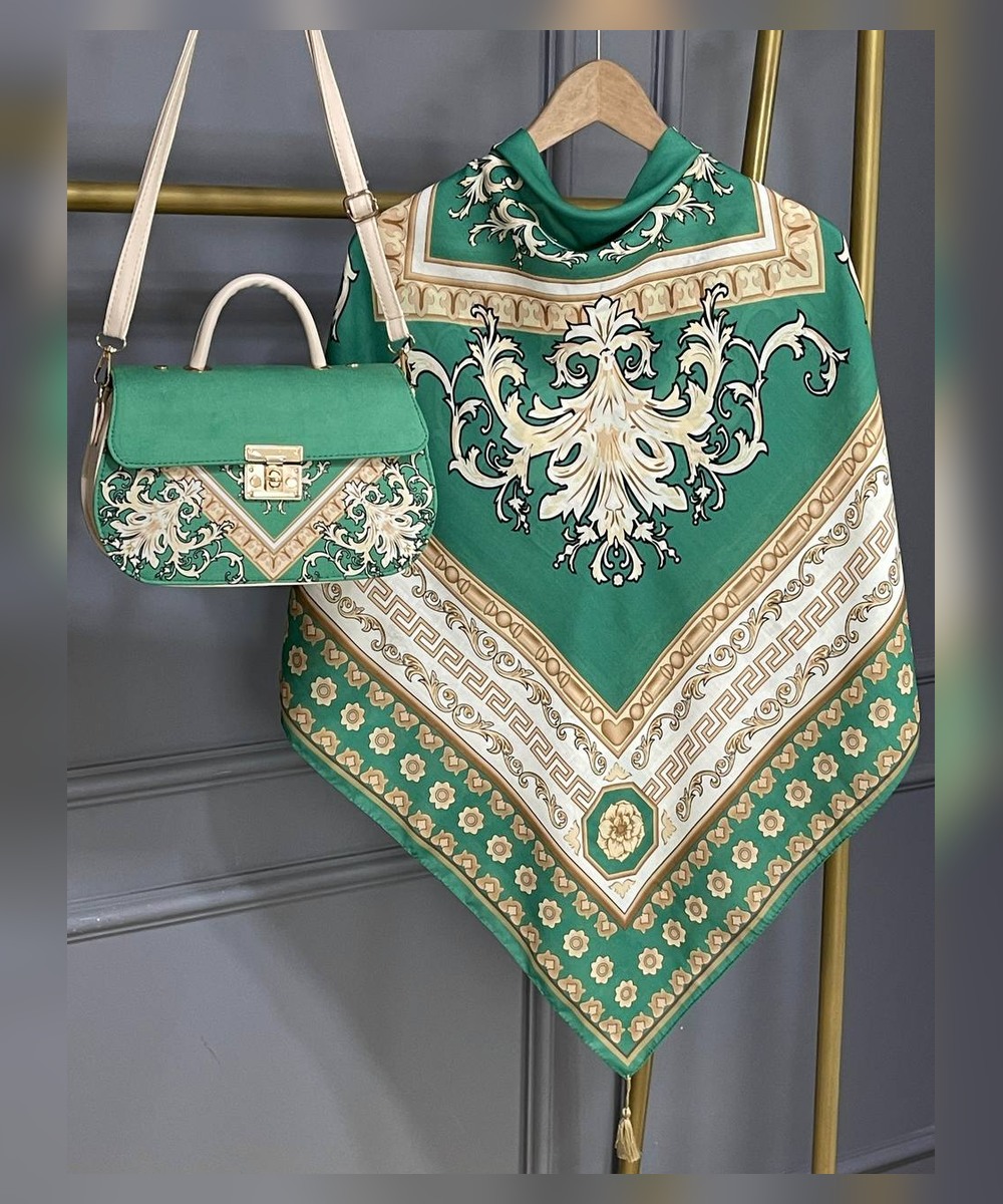 ست کیف و روسری طرح سورنا – کیف مجلسی