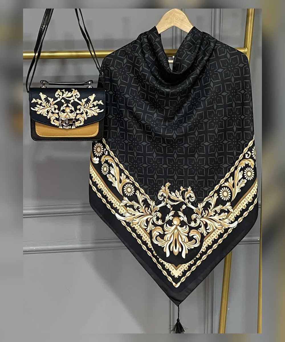 ست کیف و روسری طرح روشا – کیف کوچک