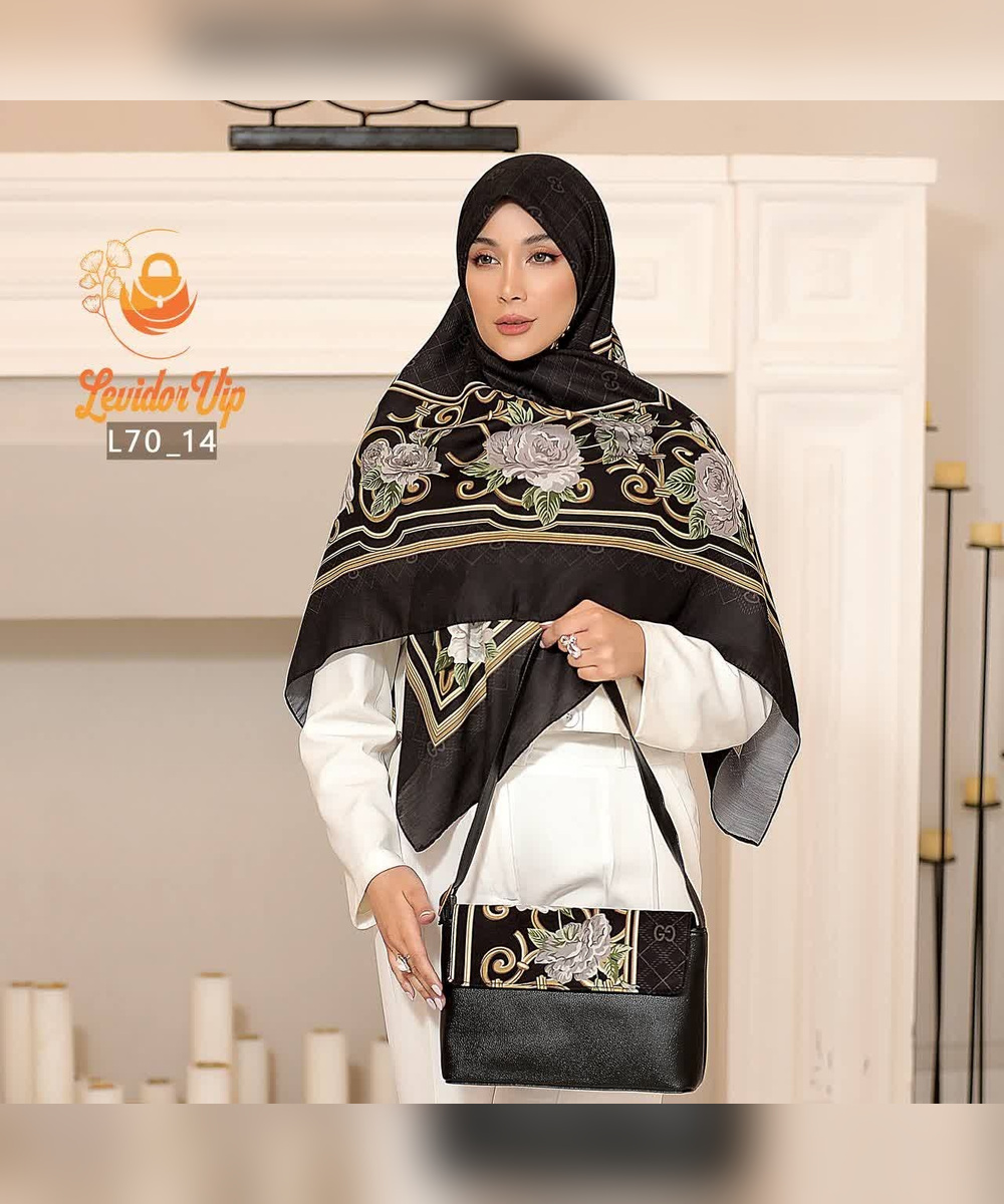 ست کیف و روسری طرح گوچی لاله – کیف دوشی