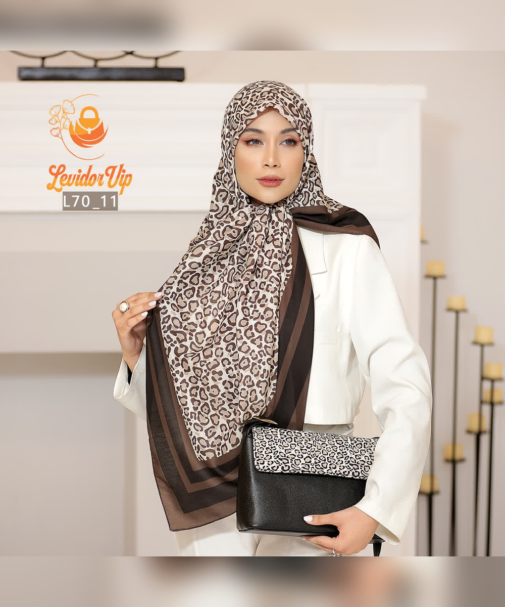 ست کیف و روسری طرح ببری – کیف دوشی