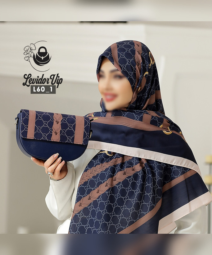 ست کیف و روسری طرح گوچی کمربندی – کیف پاسپورتی