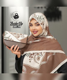 ست کیف و روسری طرح روبان – کیف پاسپورتی