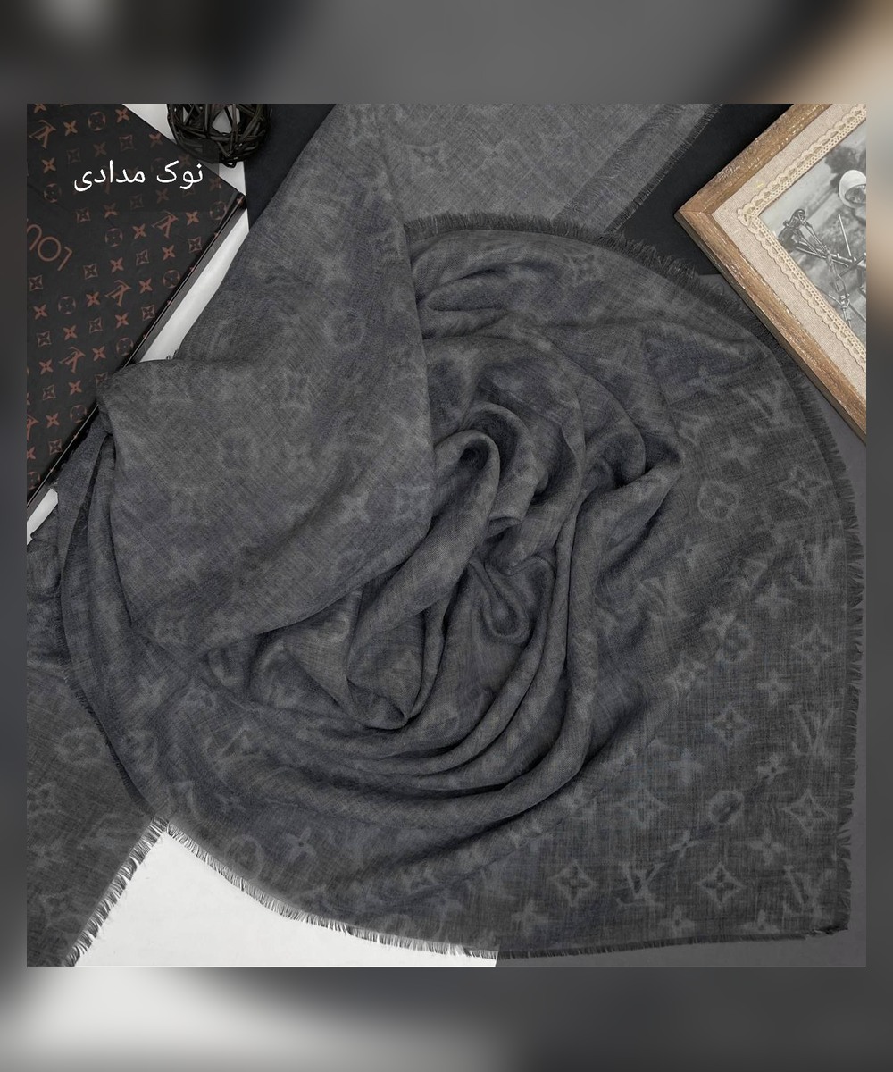 روسری نخ سنگشور وارداتی طرح ال وی قواره 120