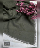 روسری نخ سنگشور وارداتی طرح گل قواره 120