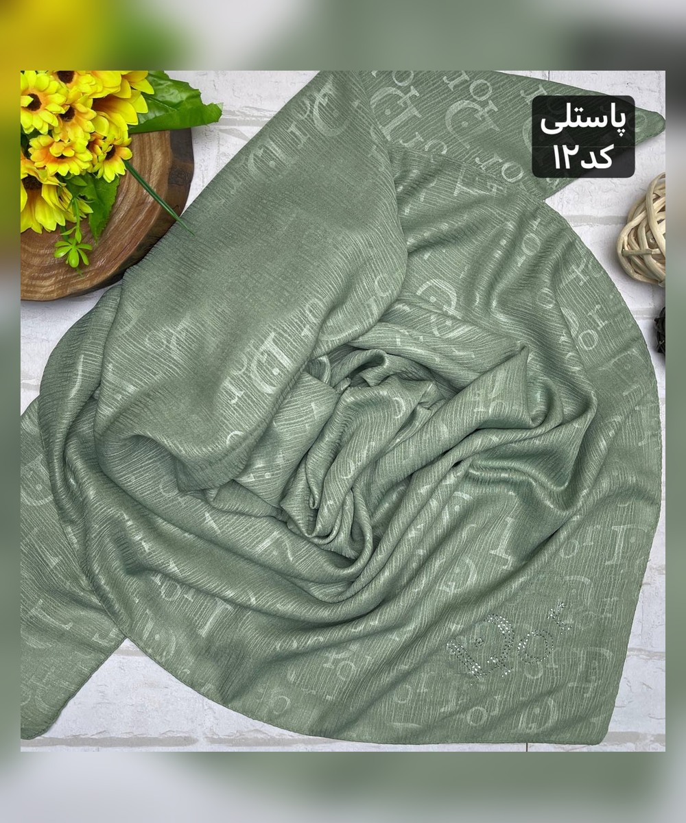 روسری کریشه نگین دار دیور قواره 130