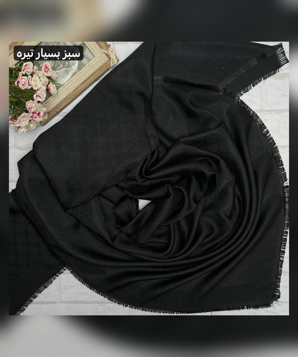 روسری نخ ابریشم ژاکارد گوچی قواره 140