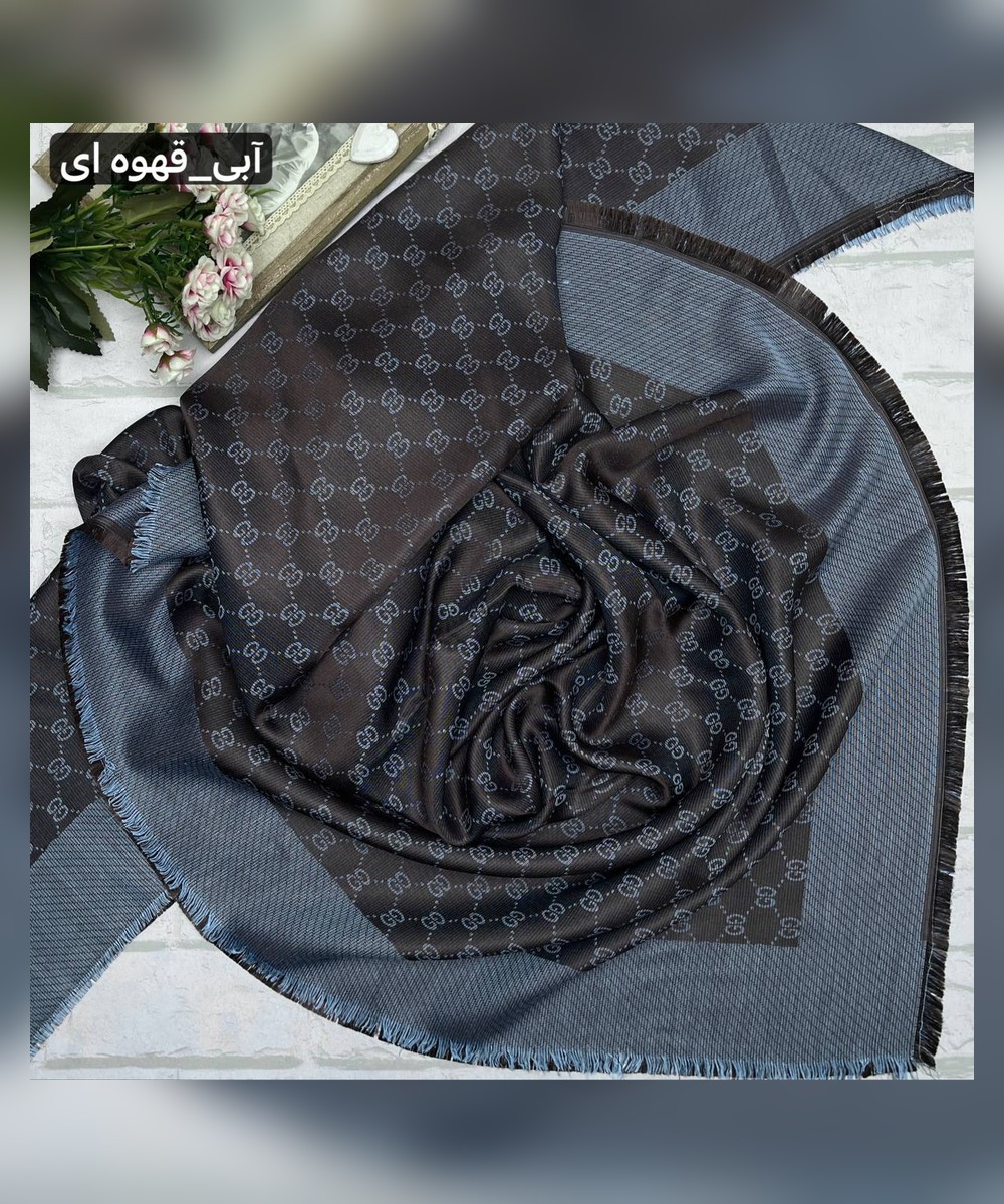 روسری نخ ابریشم ژاکارد گوچی قواره 140