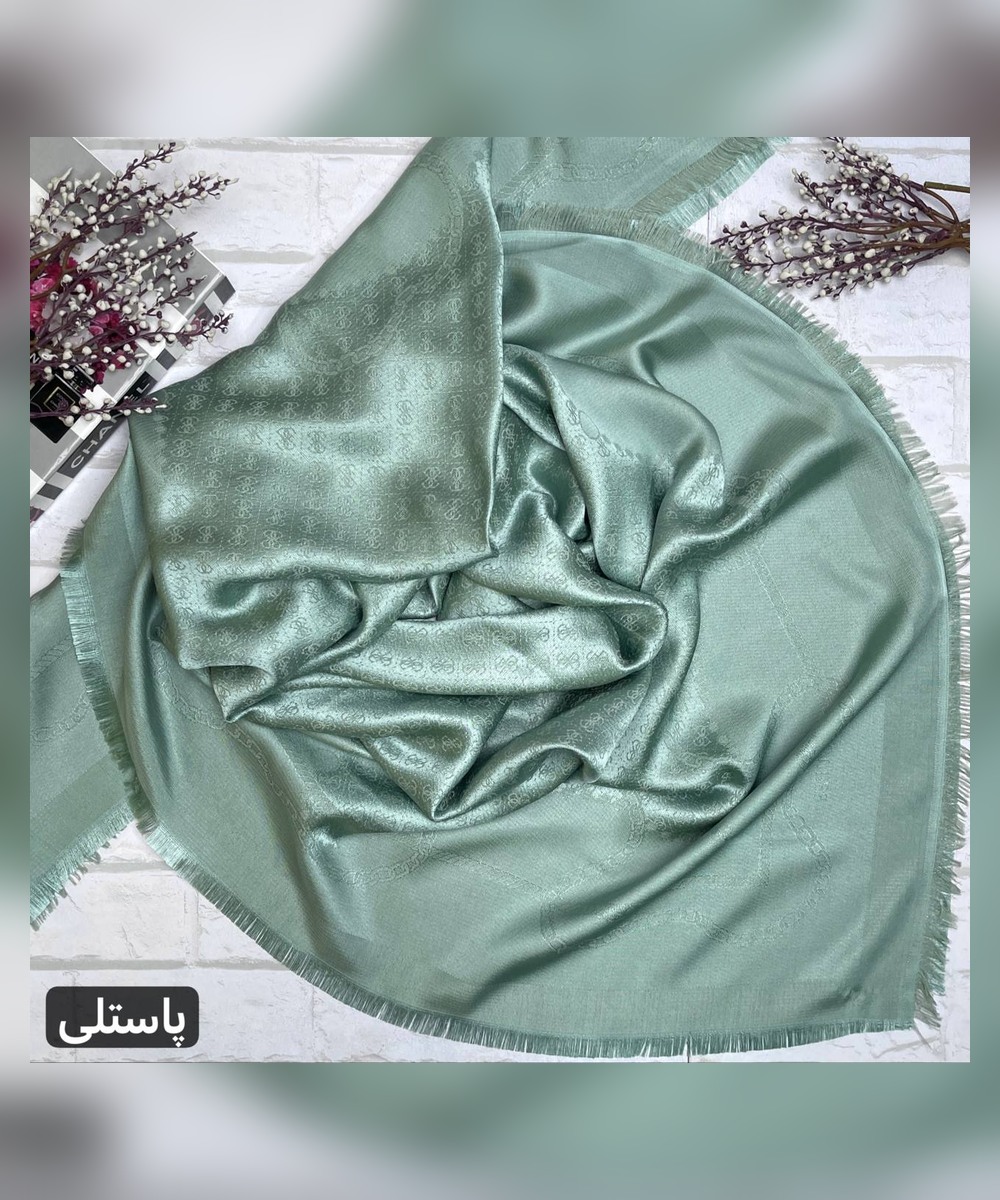 روسری نخ ابریشم ژاکارد طرح گس قواره 140
