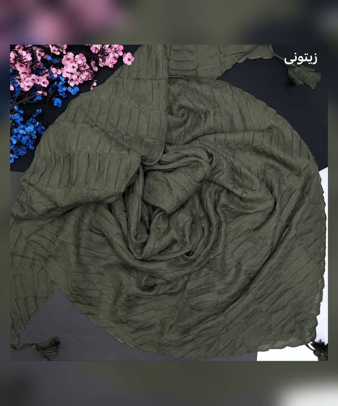 روسری نخ پلیسه مستطیلی قواره 130