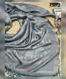 روسری نخ ابریشم ژاکارد سلین درشت قواره 140