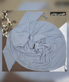 روسری پلیسه نخ طرح پارچه نگینی قواره 130