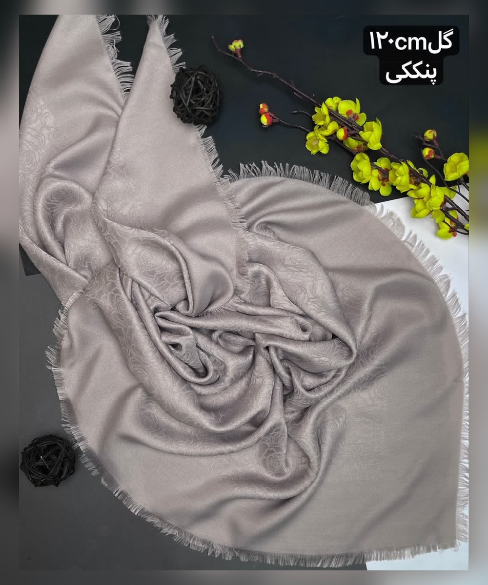 روسری نخ ژاکارد گل رز 120 قواره 120