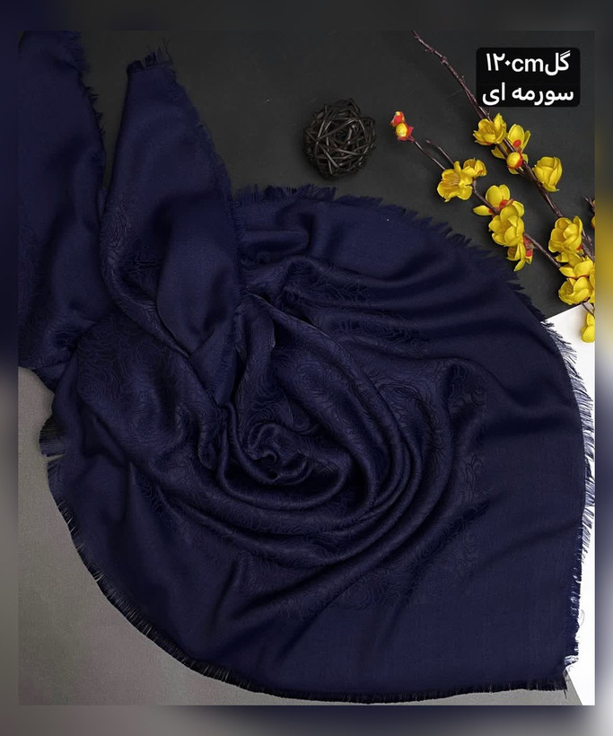 روسری نخ ژاکارد گل رز 120 قواره 120