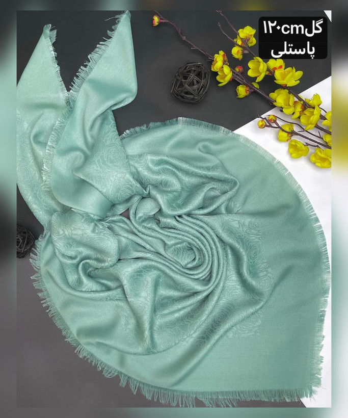 روسری نخ ژاکارد گل رز 120 قواره 120