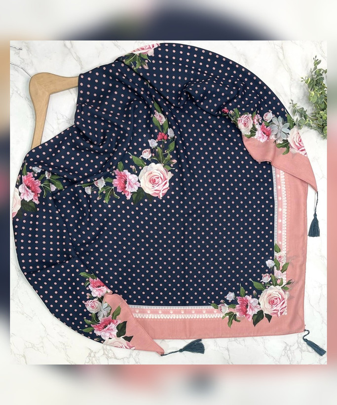 روسری نخ اسپان گلبن قواره 130