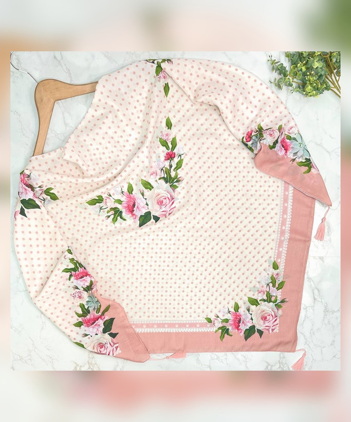 روسری نخ اسپان گلبن قواره 130