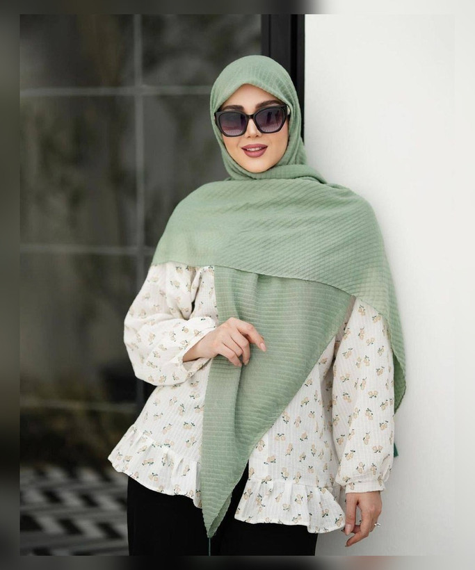روسری نخ پلیسه مربعی قواره 135