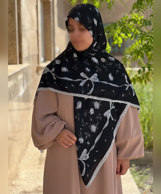 روسری کرپنخ طرحدار قواره ۱۴۰ رنگ چندرنگ