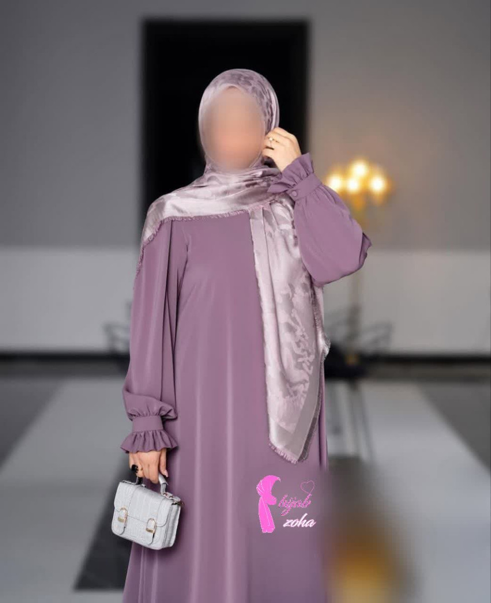 عبا پیراهنی مدل مهدا جنس کرپ الیزه