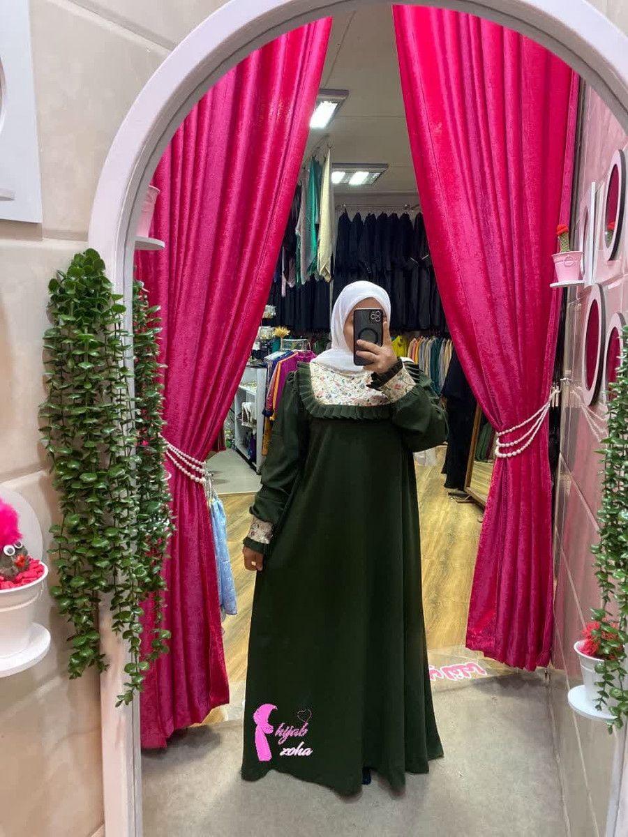 عبا پیراهنی مدل پرنسا جنس الیزه