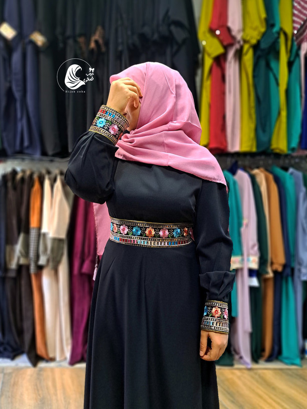 پیراهن مهنا جنس الیزه، رنگ مشکی سایز ۱