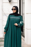 عبا سما VIP جنس الیزه، رنگ سبز زمردی