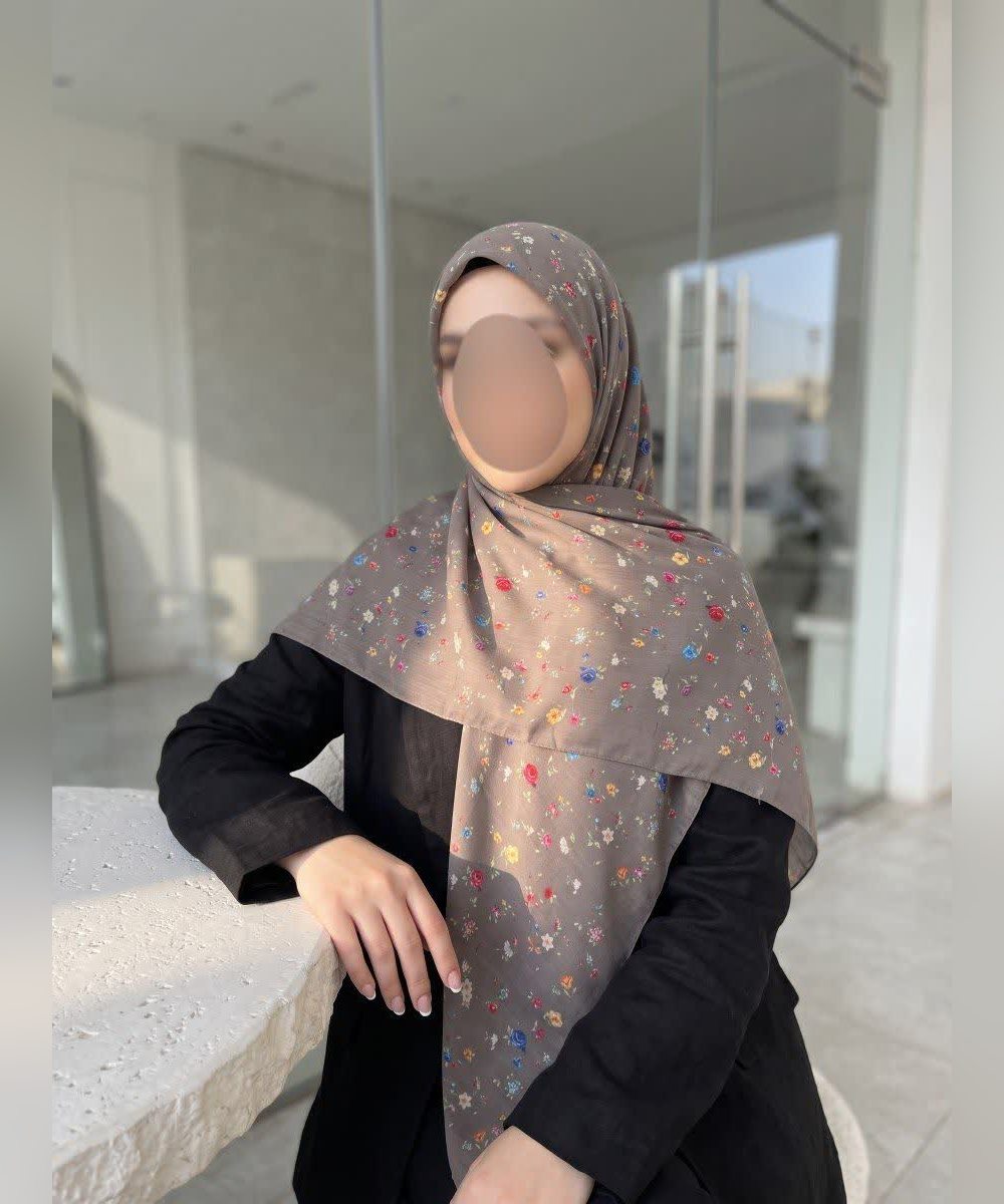 روسری نخی طرح بهارک قواره ۱۴۰