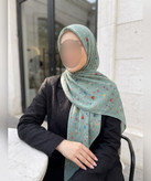 روسری نخی طرح بهارک قواره ۱۴۰