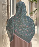 روسری کرپنخ طرح خوشهگل قواره ۱۴۰
