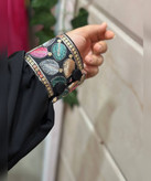 پیراهن مهنا طرح گلبرگ جنس کرپ الیزه