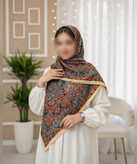 روسری نخی طرح کاشی قواره ۱۴۰