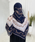 روسری کرپنخ طرح زرنگار قواره ۱۴۰