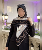 روسری کرپنخ طرح زرنگار قواره ۱۴۰