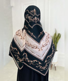 روسری کرپنخ طرح زرنگار قواره ۱۴۰