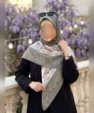 روسری کرپنخ طرح زرنگار قواره ۱۴۰