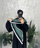 روسری نخی طرح زنجیر و سکه قواره ۱۴۰