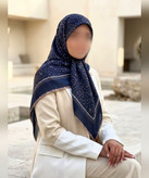 روسری کرپنخ طرح شکوفهریز قواره ۱۴۰