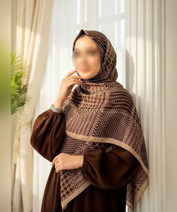 روسری سوپرکرپ طرح پیچازی قواره ۱۴۰