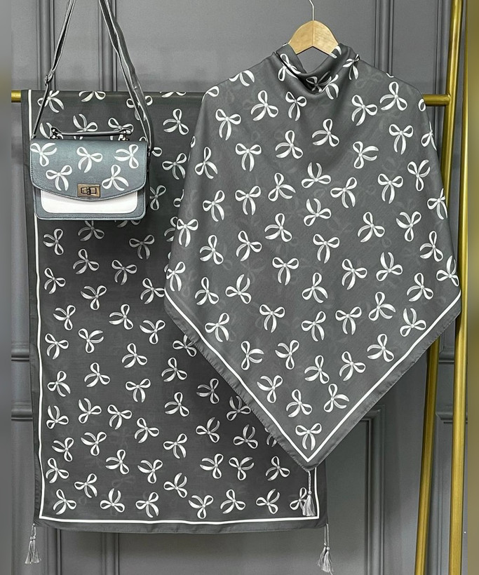 ست کیف و روسری طرح پاپیون – کیف کوچک